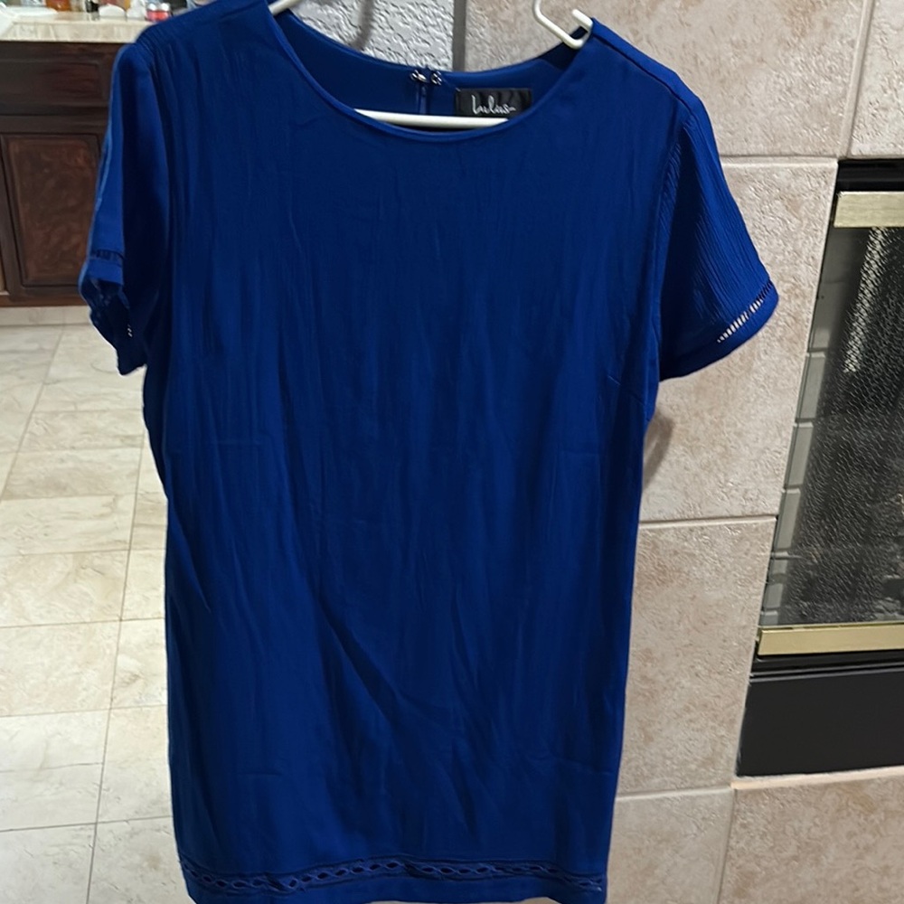Lulu's Royal Blue Short Sleeve Top